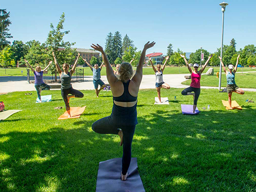 Yoga on the Oval